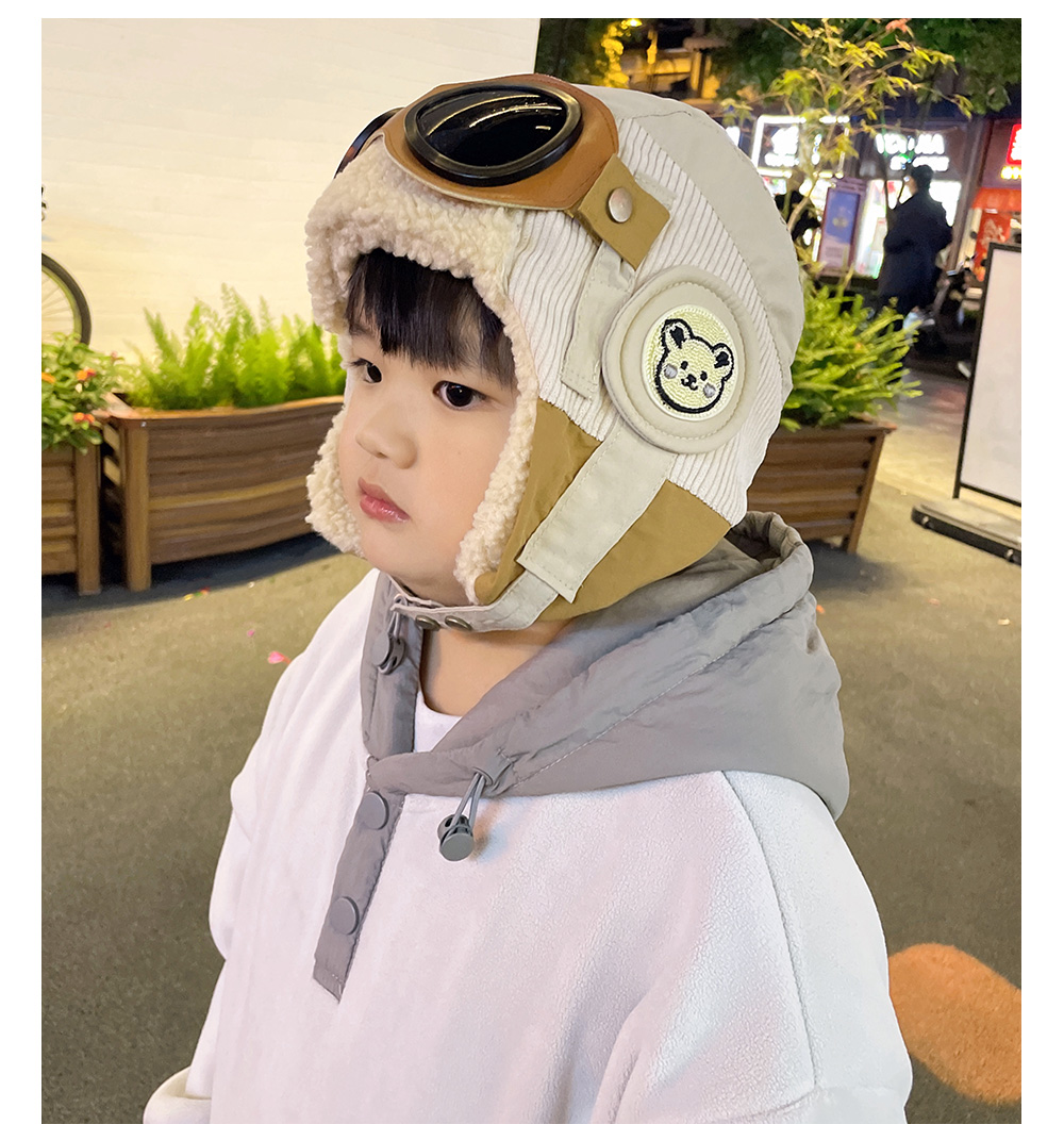 バケットハット もこもこパイロット帽子