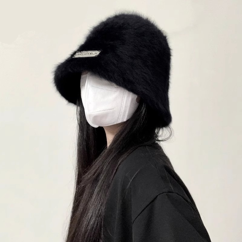 ハット もこもこ温もりバケットハット