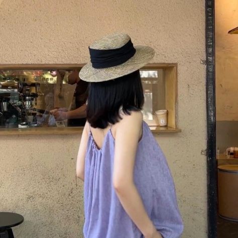 ハット 麦わら平つば帽子