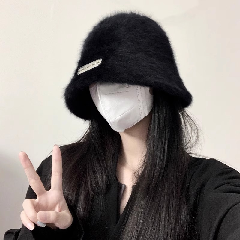 ハット もこもこ温もりバケットハット