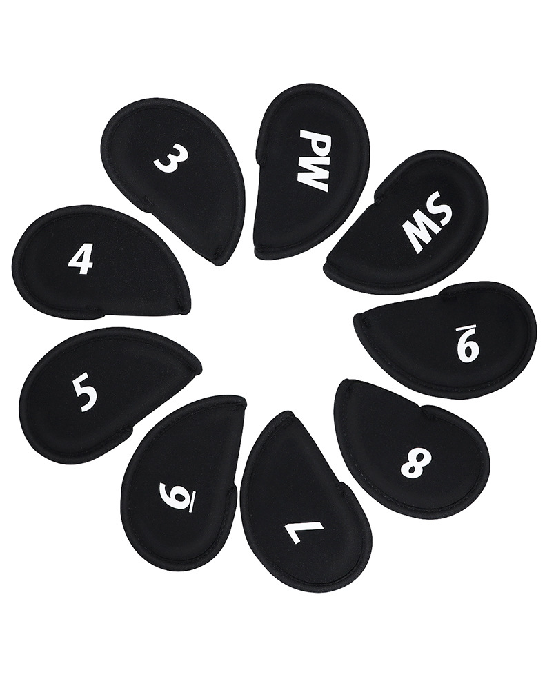 ヘッドカバー 番号刺繍入りアイアンカバー4個セット