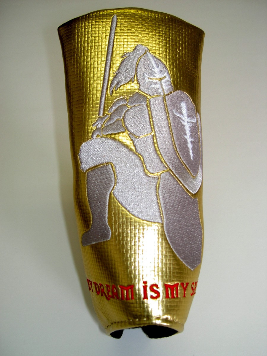 ヘッドカバー ゴールド高級パターカバー 鯨刺繍デザイン