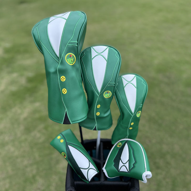 ヘッドカバー 紳士ジャケット風デザインアイアンカバー