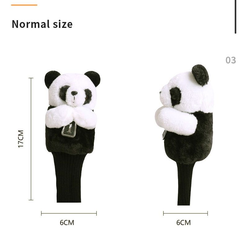 ヘッドカバー ふわもこパンダのドライバーカバー