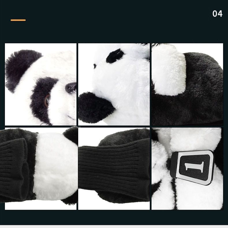 ヘッドカバー ふわもこパンダのドライバーカバー