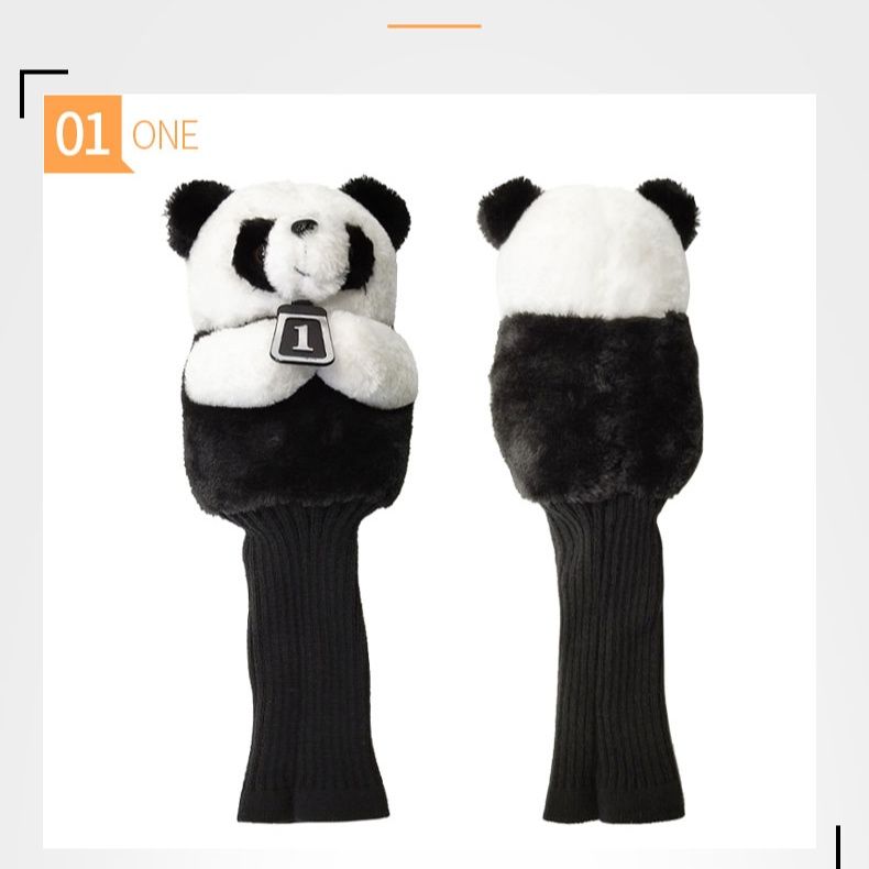 ヘッドカバー ふわもこパンダのドライバーカバー