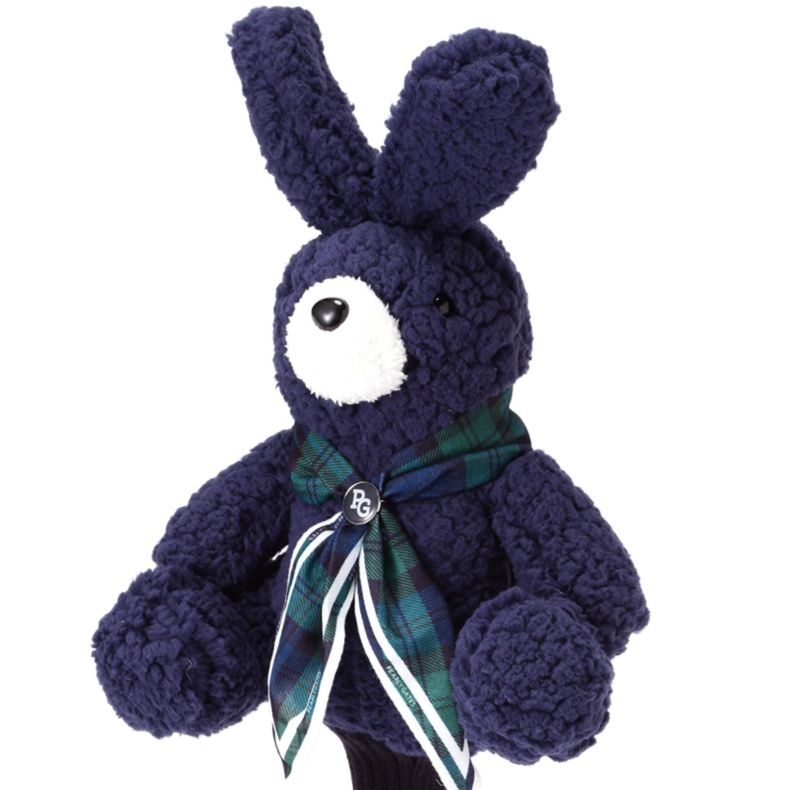 ヘッドカバー ふわもこうさぎのウッドカバー