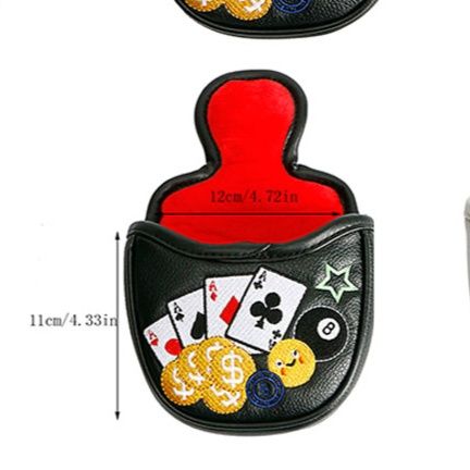 ヘッドカバー パターカバー 娯楽場風刺繍パターカバー