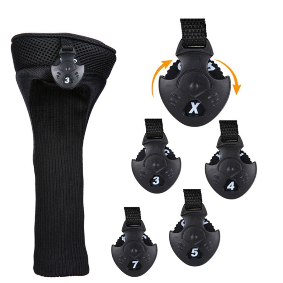 ヘッドカバー 番号タグ付きウッド用ドライバーカバー３個セット