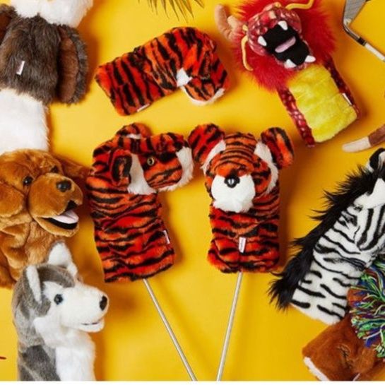 ヘッドカバー 動物デザイン ぬいぐるみ ドライバーカバー