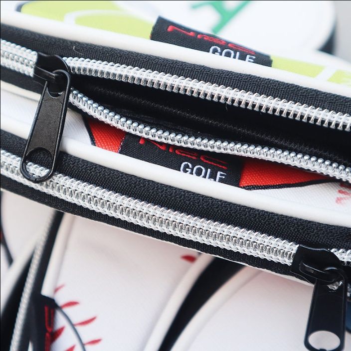 ヘッドカバー 番号刺繍入りファスナー式アイアンカバーセット