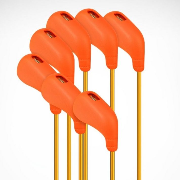 ヘッドカバー 番号窓付き中空設計 アイアンカバー七本セット