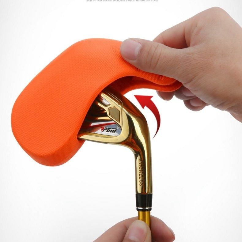 ヘッドカバー 番号窓付き中空設計 アイアンカバー七本セット