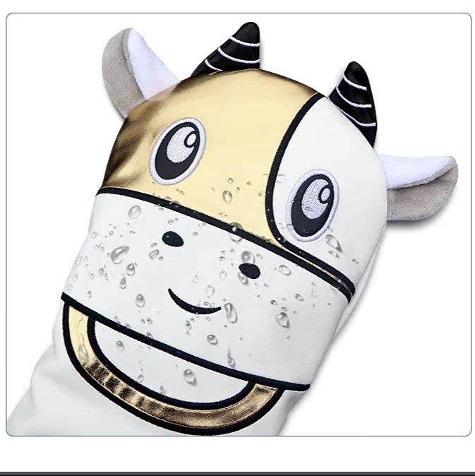 ヘッドカバー うし型アニマルデザイン ウッドカバー