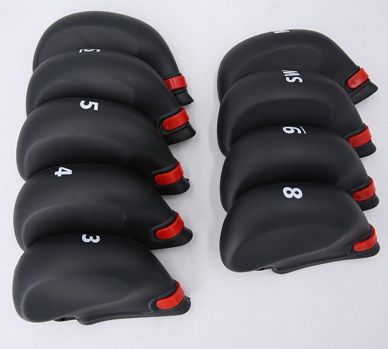 ヘッドカバー 番号入り高品質合成皮革アイアンカバー9個セット