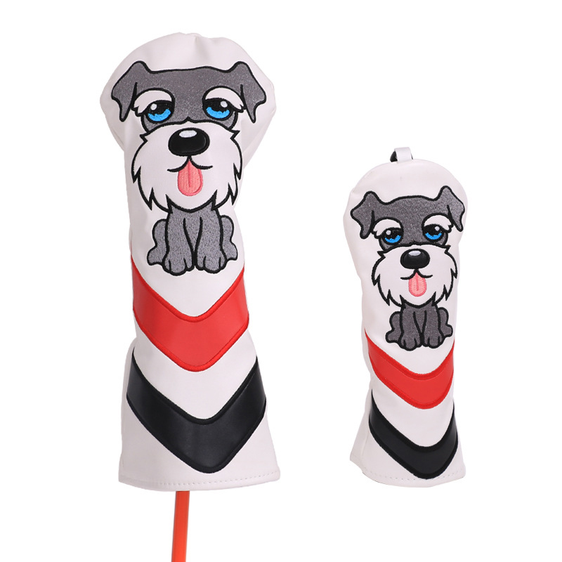 ヘッドカバー かわいい子犬デザインヘッドカバー