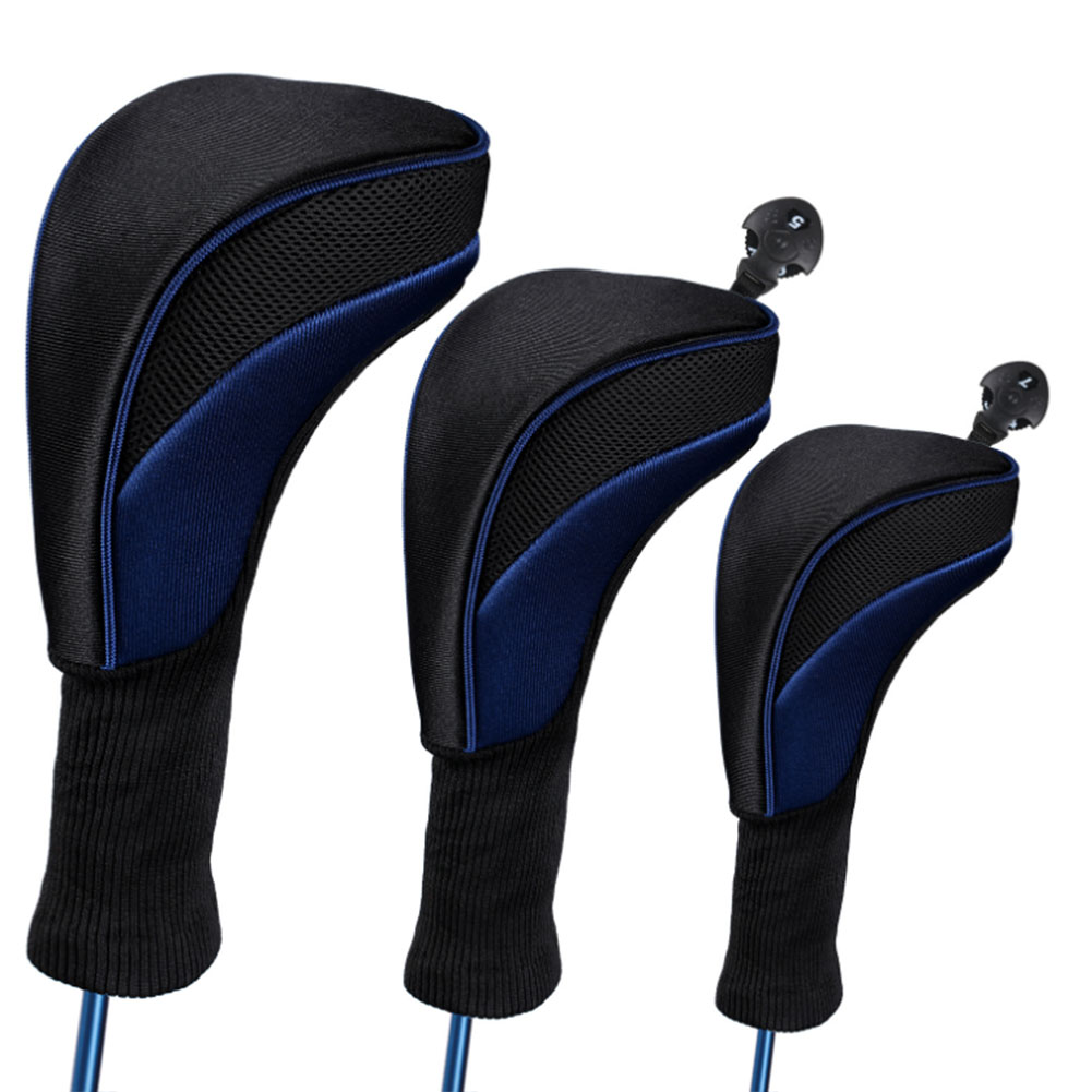 ヘッドカバー 番号タグ付きウッド用ドライバーカバー３個セット