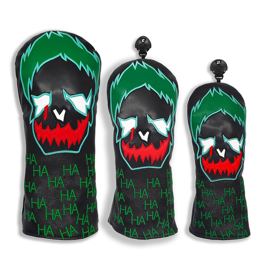 ヘッドカバー 悪役キャラクター笑顔デザインドライバーカバー