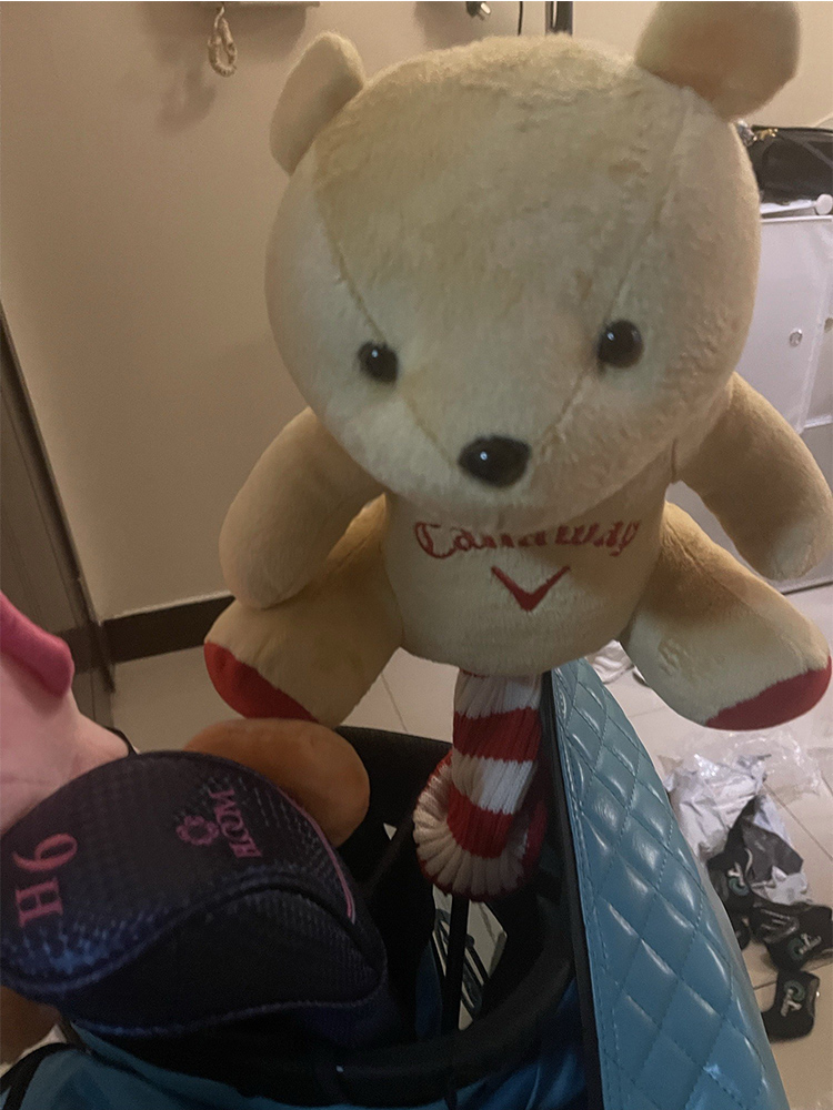 ヘッドカバー ヘッドカバー ふわもこクマさんウッドカバー