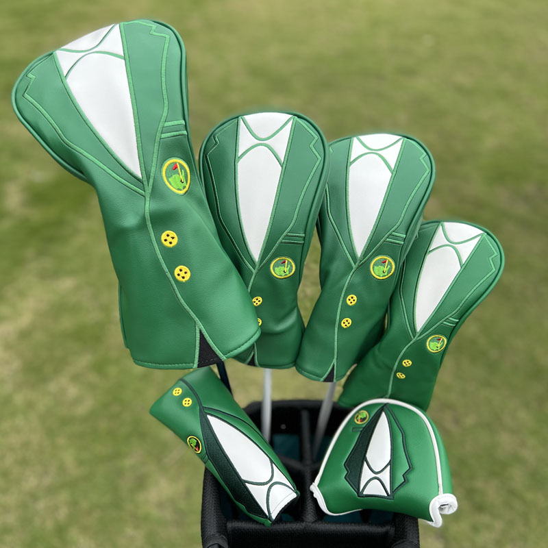 ヘッドカバー 紳士ジャケット風デザインアイアンカバー