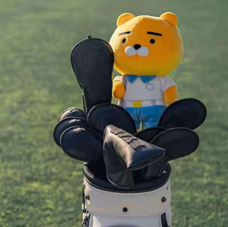 ヘッドカバー 番号刻印入り合成皮革製アイアンカバー十本組