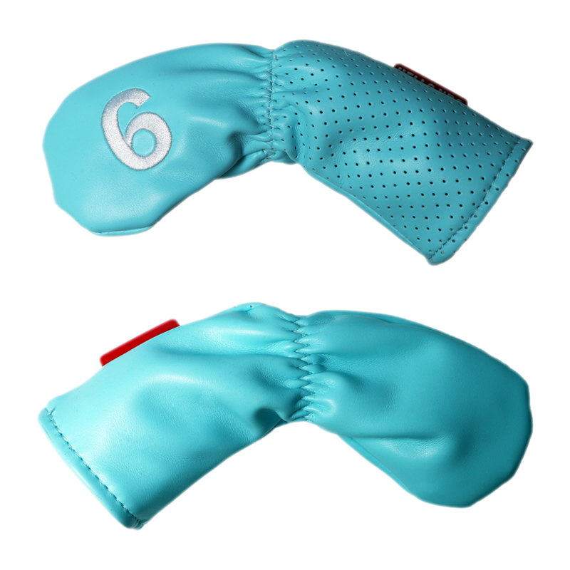 ヘッドカバー 番号刺繍入りプレミアムアイアンカバーセット