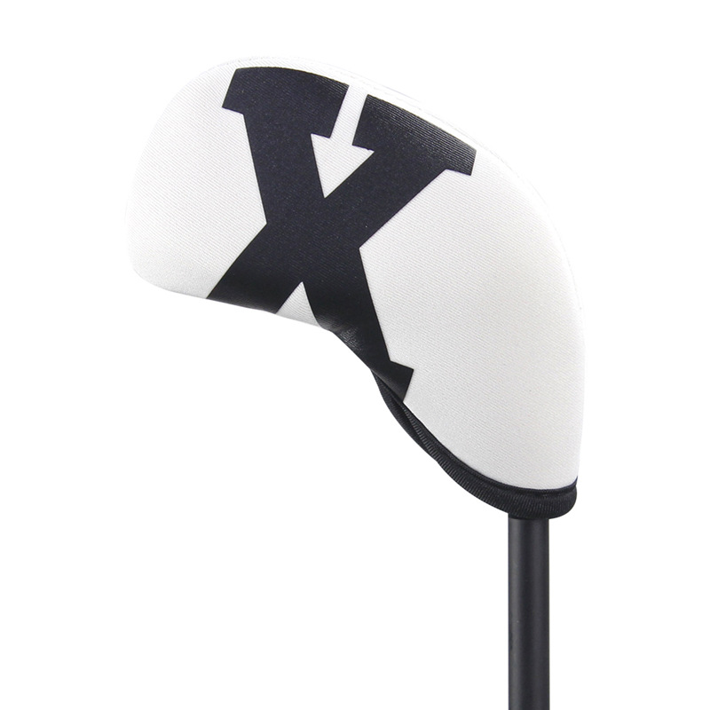 ヘッドカバー 幾何学模様デザイン アイアン用保護カバー セット