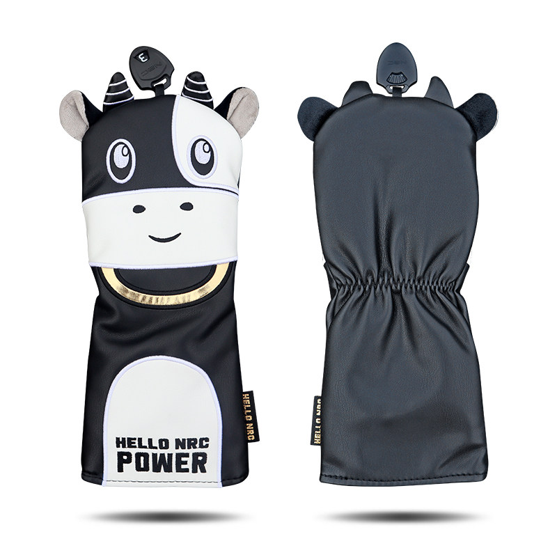 ヘッドカバー うし型アニマルデザイン ウッドカバー