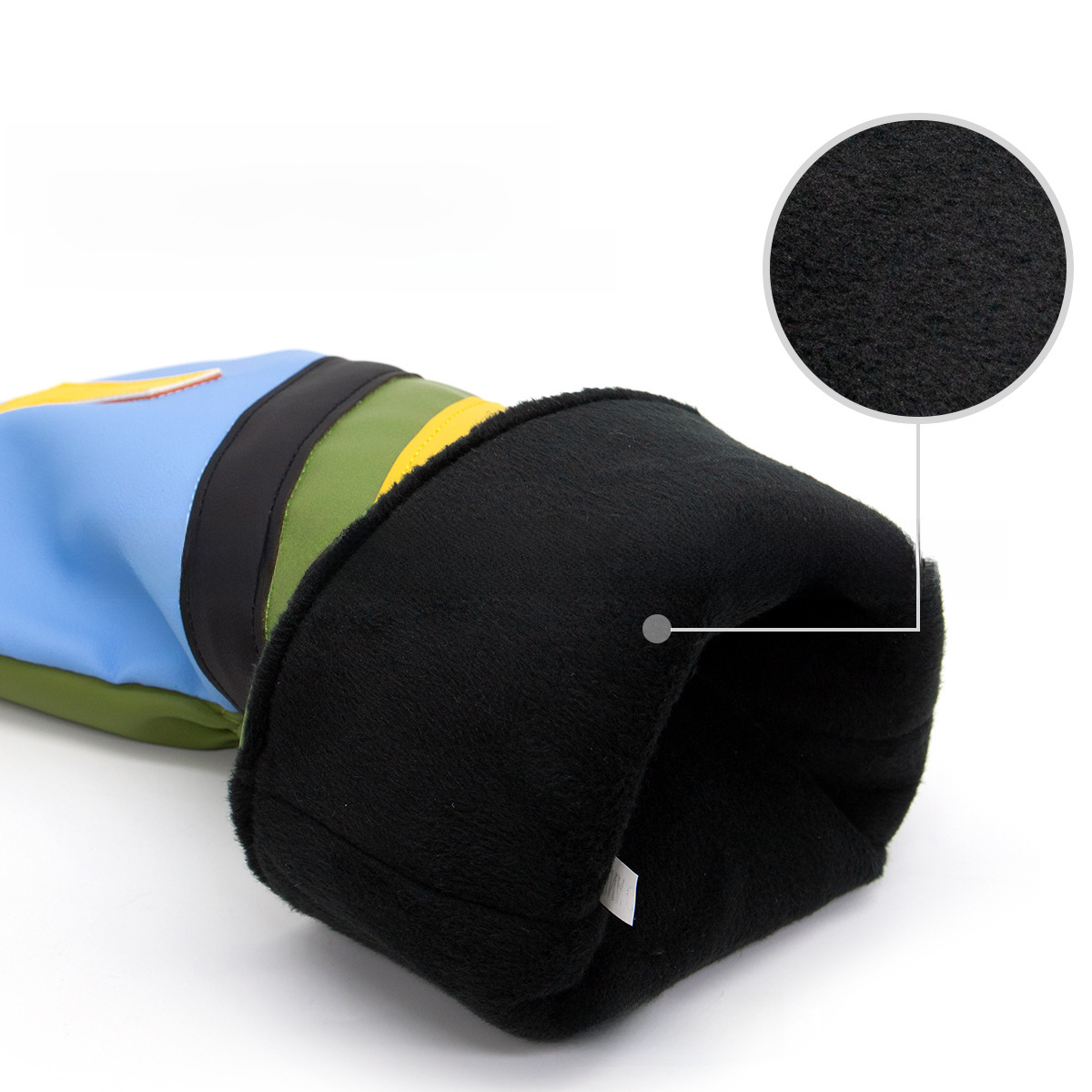 ヘッドカバー ゴルファー刺繍入り斜めストライプドライバーカバー