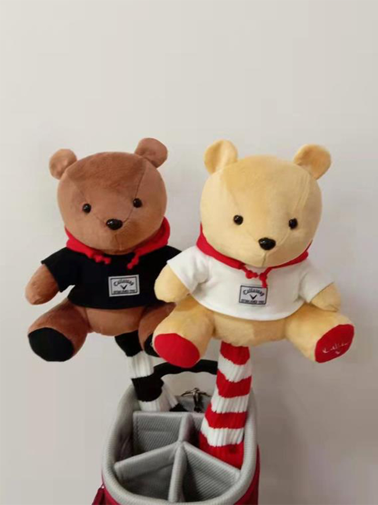ヘッドカバー ヘッドカバー ふわもこクマさんウッドカバー