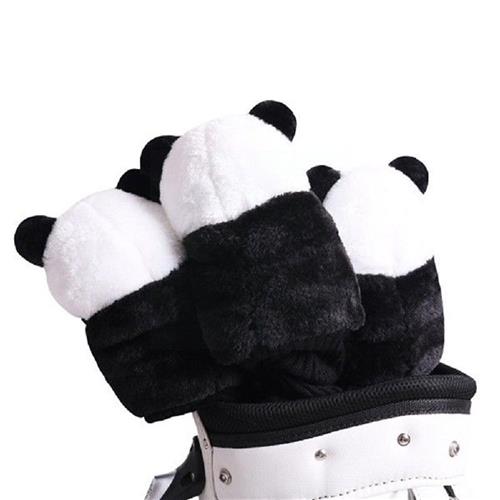 ヘッドカバー 愛らしいパンダのぬいぐるみ付きアイアンカバー