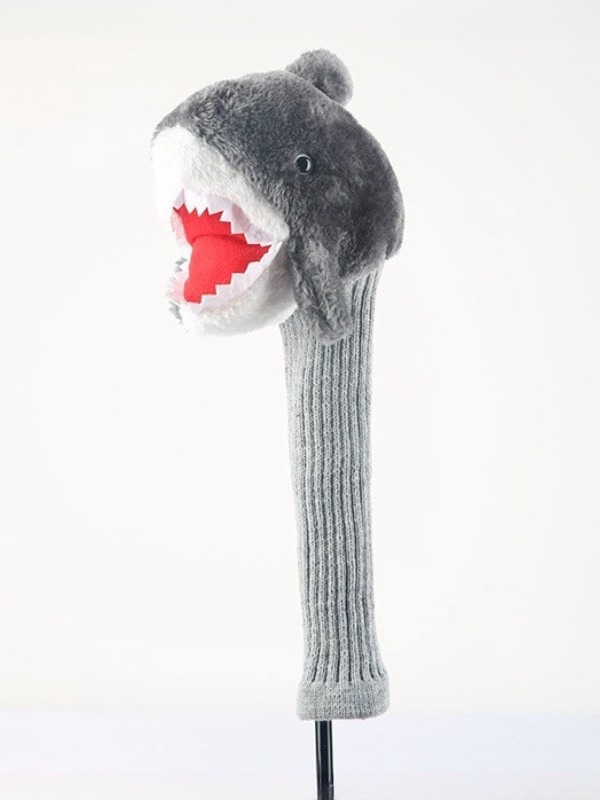 ヘッドカバー 鮫モチーフ立体デザインドライバーカバー