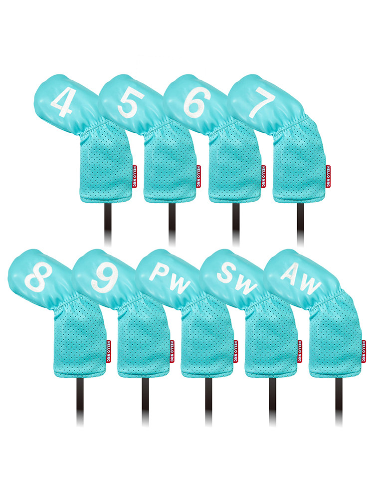 ヘッドカバー 番号刺繍入り九本セットアイアンカバー