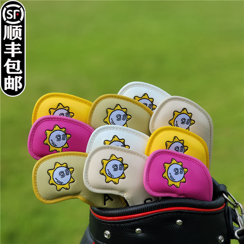 ヘッドカバー ヘッドカバー 帽子マン刺繍アイアンカバー