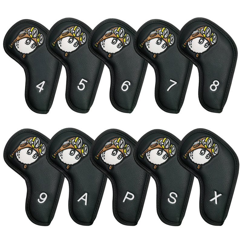 ヘッドカバー パイロット少年キャラクター刺繍アイアンカバー