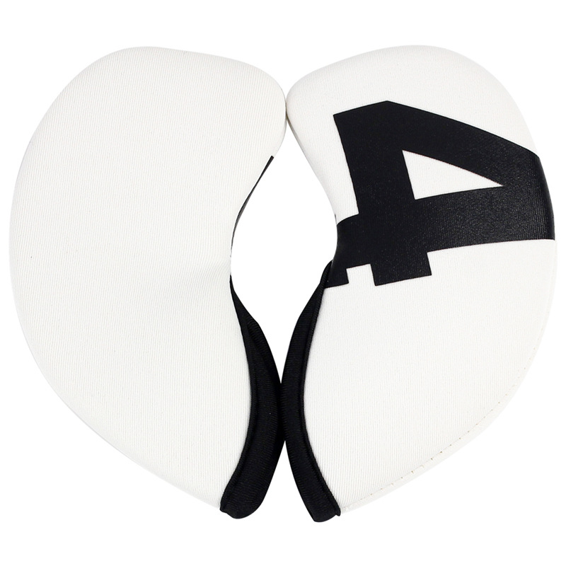 ヘッドカバー 幾何学模様デザイン アイアン用保護カバー セット