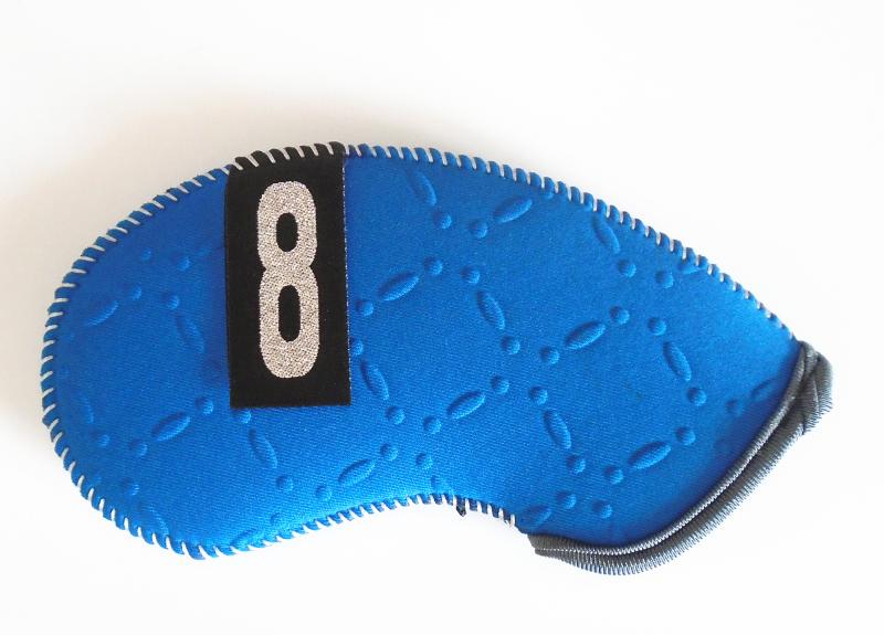 ヘッドカバー 番号入り潜水布製アイアンカバー十本組