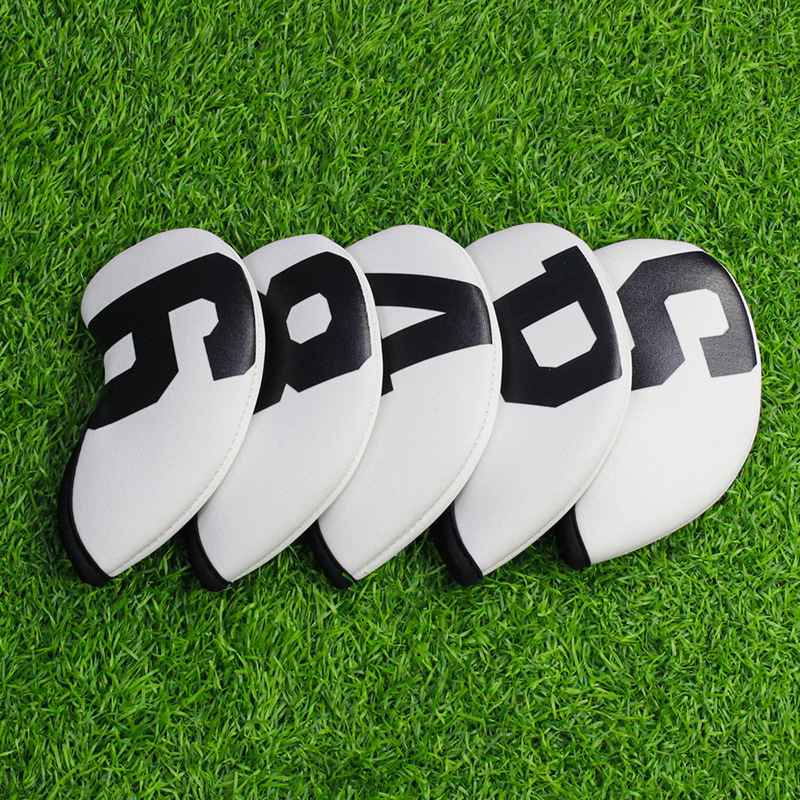 ヘッドカバー 幾何学模様デザイン アイアン用保護カバー セット