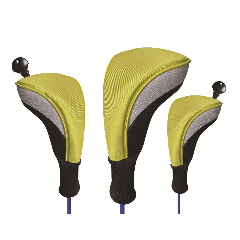 ヘッドカバー 三本組合成皮革製ドライバー用保護カバー