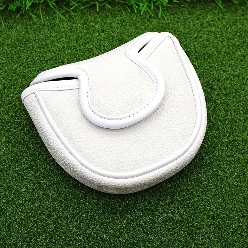 ヘッドカバー スマイル刺繍入りマレット型パターカバー