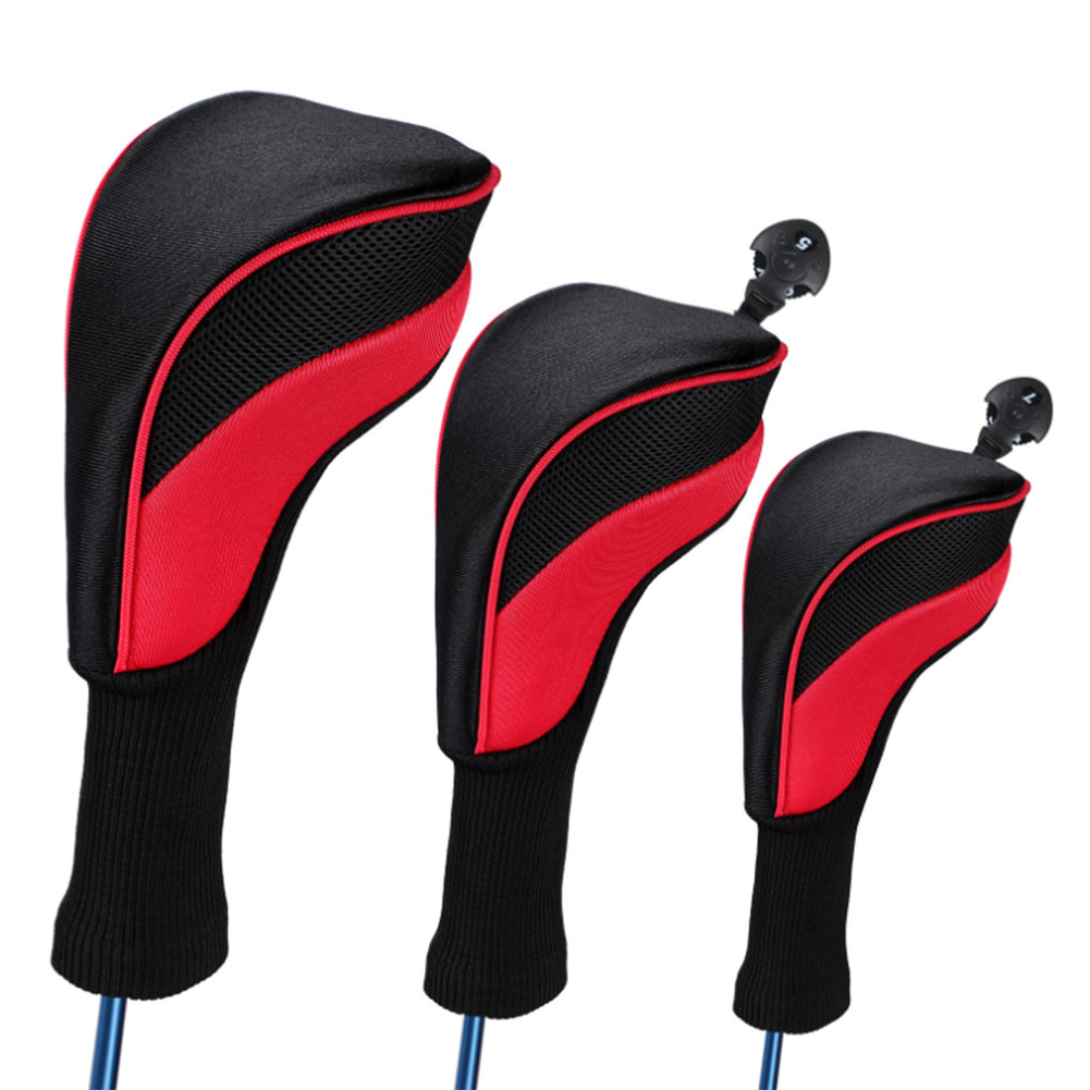 ヘッドカバー 番号タグ付きウッド用ドライバーカバー３個セット