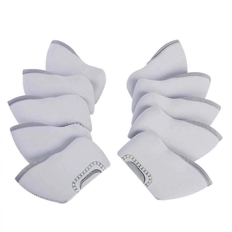 ヘッドカバー 波型ステッチ入りネオプレーン素材アイアンカバー十個組