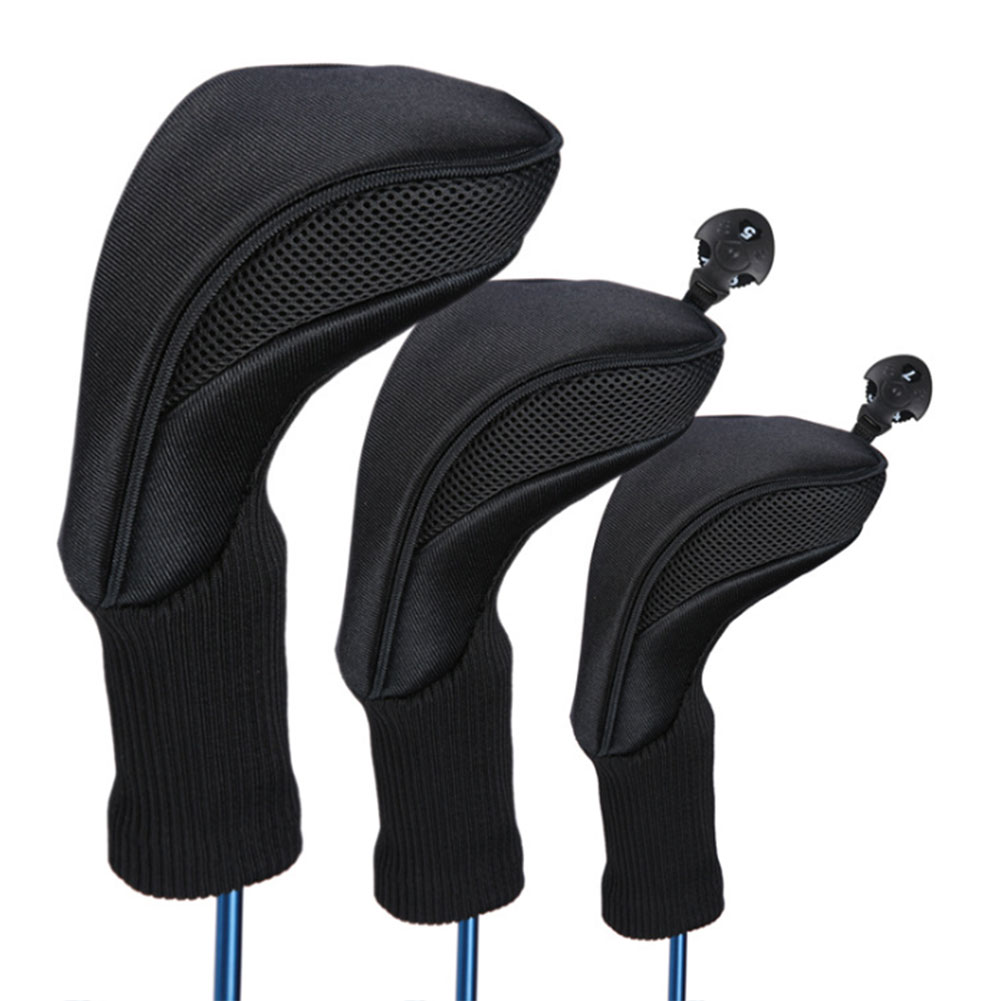 ヘッドカバー 番号タグ付きウッド用ドライバーカバー３個セット