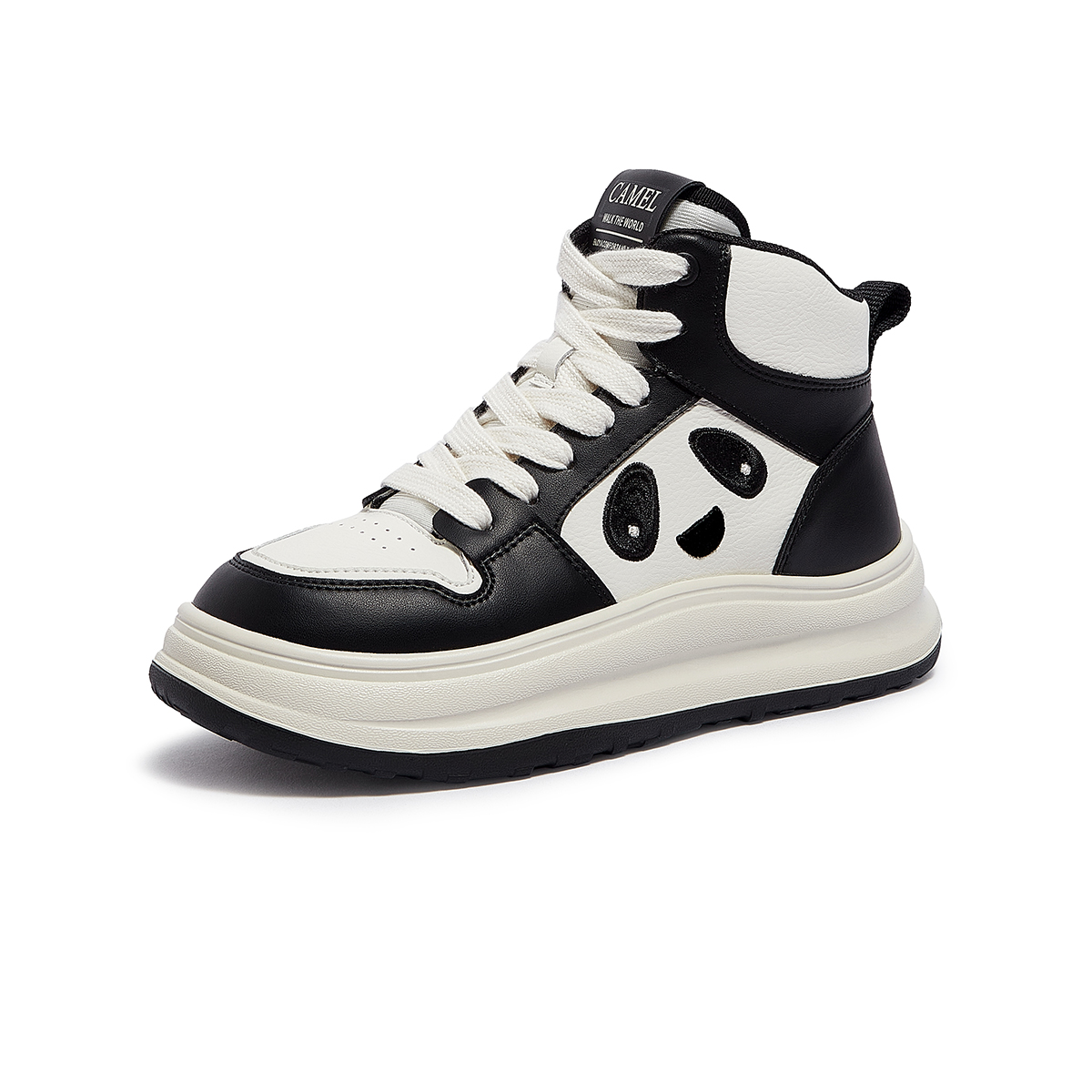 ハイカットスニーカー シンプルモダン厚底ハイカット