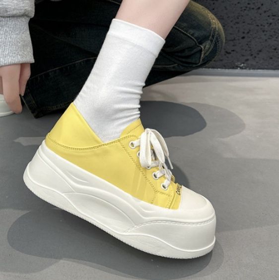 ハイカットスニーカー 厚底クラシカルハイカット
