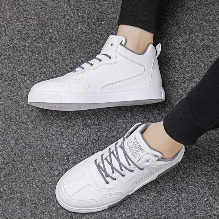 ハイカットスニーカー 人気 クール カジュアル シンプル かっこいい 通勤 通学 学校 会社 ウォーキング デイリーユース クッション