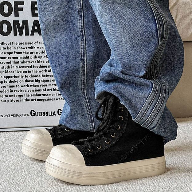 ハイカットスニーカー 伸長効果 カジュアル シンプル スタイリッシュ きれいめ オールシーズン デイリーユース スエード素材 軽快