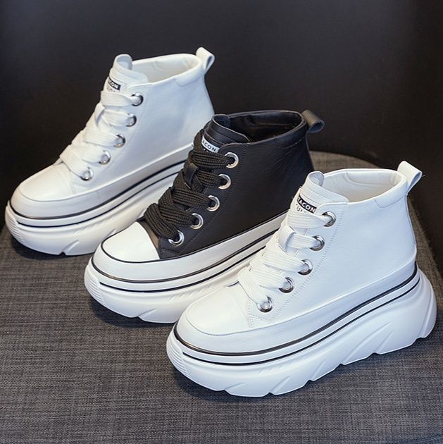 ハイカットスニーカー オールシーズン 厚底 カジュアル ストリート 伸長効果 美脚足長 履きやすい 歩きやすい クッション 安定感