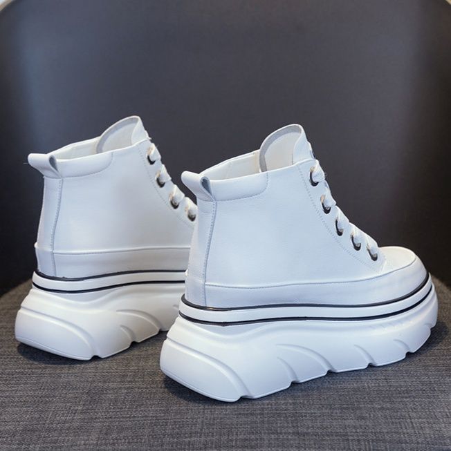ハイカットスニーカー オールシーズン 厚底 カジュアル ストリート 伸長効果 美脚足長 履きやすい 歩きやすい クッション 安定感