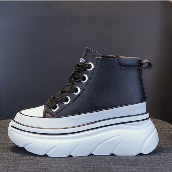 ハイカットスニーカー オールシーズン 厚底 カジュアル ストリート 伸長効果 美脚足長 履きやすい 歩きやすい クッション 安定感